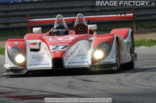 2008-04-26 Monza 0413 Le Mans Series - Lienhard-Theys - Porsche RS Spider